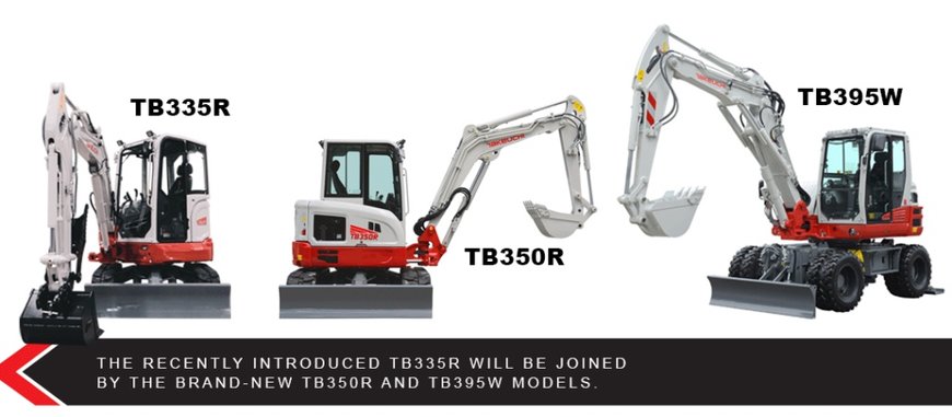 Takeuchi to Introduce Three New Excavator Models at Bauma 2022